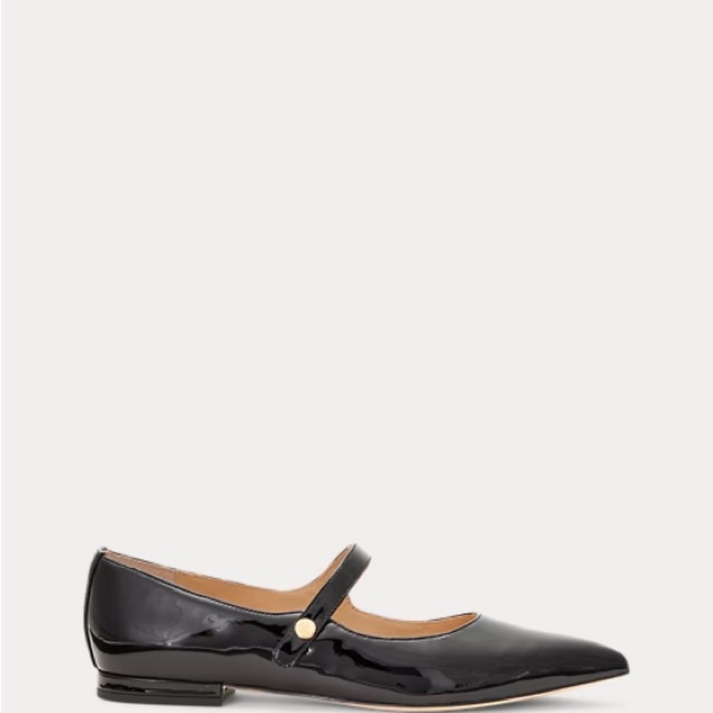 Ralph Lauren Patent Mary Jane Londyn Flat 7.5 8